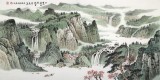 【已售】廖崧越 四尺《山中一夜雨》 廣西桂林美協(xié)會員