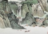 【已售】廖崧越 四尺《山中一夜雨》 廣西桂林美協(xié)會員