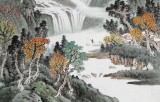 廖崧越 四尺《鄉水長裊三千夢》 廣西桂林美協會員