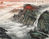 【已售】王友金 小八尺《迎客松》 旭日祥云 鴻運當頭