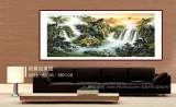 【已售】楊銘昌 小八尺《流水生財(cái)》 安徽山水畫研究協(xié)會(huì)理事