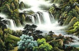 【已售】楊銘昌 小八尺《福地安居圖》 安徽山水畫研究協會理事