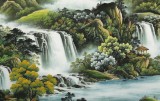【已售】楊銘昌 小八尺《春山旭日》 安徽山水畫研究協(xié)會理事
