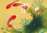 【已售】凌雪 四尺斗方《年年有余》 北京美協會員