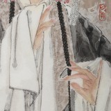 梁健 《戲韻丹青》 當(dāng)代百杰畫家 中美協(xié)會(huì)員 代表作花旦題材