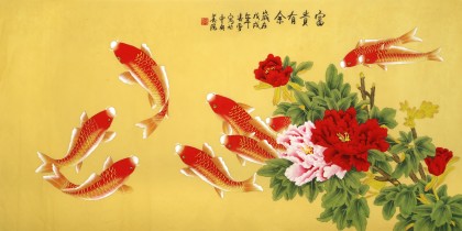 北京美協凌雪四尺《富貴有余》