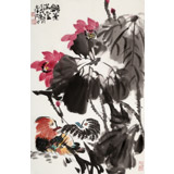 【已售】柳常學(xué) 四尺三開《和氣滿堂》 中國書畫家協(xié)會理事