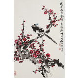 【已售】柳常學(xué) 四尺三開《清氣滿乾坤》 中國(guó)書畫家協(xié)會(huì)理事