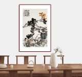 【已售】柳常學(xué) 四尺三開《滿樹黃金掛枝頭》 中國(guó)美協(xié)會(huì)員