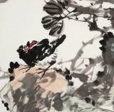 【已售】柳常學(xué) 四尺三開《滿樹黃金掛枝頭》 中國(guó)美協(xié)會(huì)員