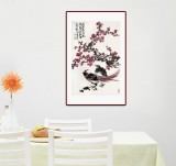 【已售】柳常學 四尺三開《花開春色動》 中國書畫家協會理事