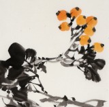 【已售】柳常學(xué) 四尺三開《滿樹黃金掛枝頭》 中國(guó)美協(xié)會(huì)員