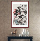 【已售】柳常學(xué) 四尺三開《春意圖》 中國(guó)書畫家協(xié)會(huì)理事