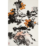 【已售】柳常學(xué) 四尺三開《金秋》 中國美協(xié)會員