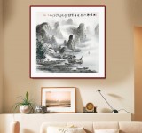 張慧仁 四尺斗方《雨后漓江景更奇》 廣西山水畫家協會常務理事