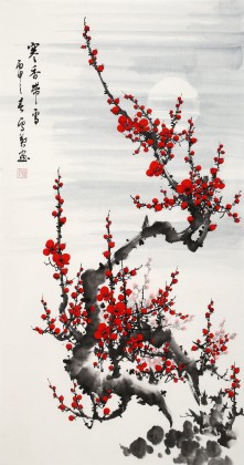 【已售】何華賢 三尺《寒香》 潁淮書畫名家