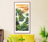 吳東 四尺《旭日東升》 著名易經風水畫家