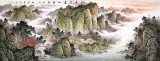 【已售】何華賢 小六尺《江山平遠(yuǎn)入新秋》 潁淮書畫名家