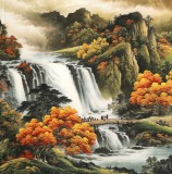 【已售】楊銘昌 小八尺《源遠(yuǎn)流長(zhǎng)》 安徽山水畫(huà)研究協(xié)會(huì)理事