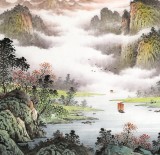 【已售】何華賢 小六尺《云山秋色》 潁淮書畫名家