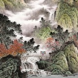 【已售】何華賢 小六尺《江山平遠(yuǎn)入新秋》 潁淮書畫名家
