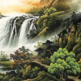 【已售】楊銘昌 小八尺《福地安居圖》 安徽山水畫(huà)研究協(xié)會(huì)理事