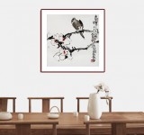 【已售】王永剛 指墨作品《春暉圖》 國家一級美術師