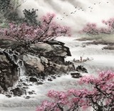 【已售】鄒本財 三尺《峽江春正好》 公主嶺市美協常務副主席