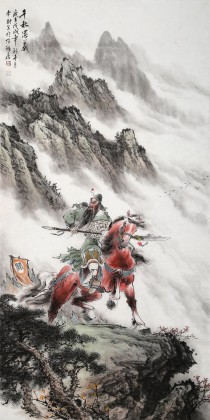 【已售】鄒本財(cái) 四尺《忠義千秋》公主嶺市美協(xié)常務(wù)副主席