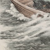 【已售】鄒本財 三尺《單刀赴會》公主嶺市美協常務副主席