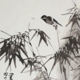 陳丹暉 四尺精品《竹石圖》 江蘇省美協會員 清華美院助教