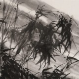 陳丹暉 四尺精品《雨中聽竹知秋意》 江蘇省美協會員 清華美院助教