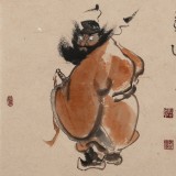 【已售】郭廷 三尺斗方《鐘馗神威圖》 河北省美協會員（詢價）