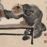 【已售】郭廷 三尺斗方《身心清靜方為道》 河北省美協會員（詢價）
