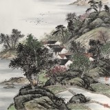 劉金河 四尺《征帆片片似沙鷗》 中國(guó)美術(shù)家協(xié)會(huì)會(huì)員（詢(xún)價(jià)）