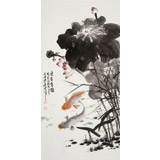 梁景欣 三尺《連年有余》 學(xué)院派畫(huà)家