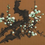 何華賢 四尺三開《梅雪迎春》 潁淮書畫名家