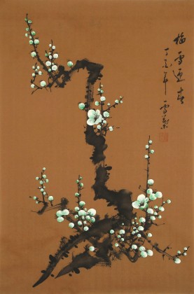何華賢 四尺三開《梅雪迎春》 潁淮書畫名家