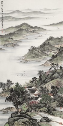 劉金河 四尺《征帆片片似沙鷗》 中國(guó)美術(shù)家協(xié)會(huì)會(huì)員（詢(xún)價(jià)）