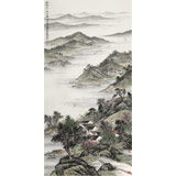 劉金河 四尺《征帆片片似沙鷗》 中國美術(shù)家協(xié)會會員（詢價(jià)）