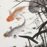 梁景欣 三尺《連年有余》 學院派畫家