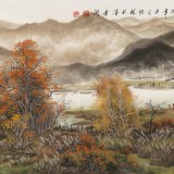 周佑林 小六尺《秋江鄉渡》微信（詢價）價優