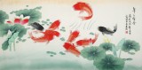 凌雪 四尺《年年有余》 北京美協(xié)會(huì)員