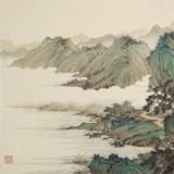 【已售】吳顯剛 四尺《游春圖》 貴州七星關美協主席