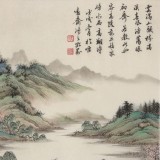 【已售】吳顯剛 四尺斗方《云滿山頭樹滿溪》 貴州七星關美協(xié)主席