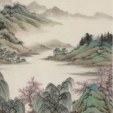 【已售】吳顯剛 四尺斗方《云滿山頭樹滿溪》 貴州七星關美協(xié)主席