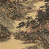 吳顯剛 四尺《云滿山頭樹滿溪》 貴州七星關美協主席