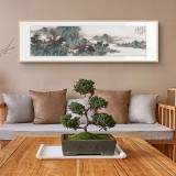 【已售】吳顯剛 四尺對(duì)開(kāi)《溪山漁歸》 貴州七星關(guān)美協(xié)主席