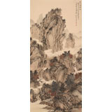吳顯剛 《秋山高隱圖》 貴州七星關美協主席