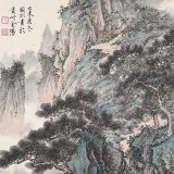 吳顯剛卡紙團(tuán)扇《深山訪仙》 貴州七星關(guān)美協(xié)主席